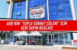 ABB'nin toplu sünnet şöleni için geri sayım