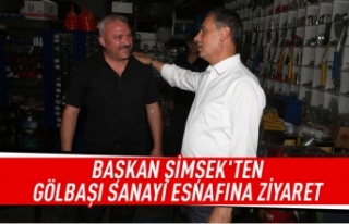 Başkan Şimşek sanayi esnafını ziyaret etti