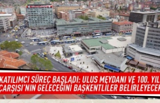 Katılımcı süreç başladı: Ulus meydanı ve 100.Yıl...