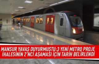 Mansur Yavaş duyurmuştu: 3 yeni metro proje ihalesinin...