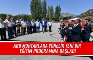 ABB muhtarlara yönelik yeni bir eğitim programına...