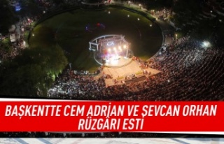 BAŞKENTTE CEM ADRİAN VE SEVCAN ORHAN RÜZGÂRI ESTİ