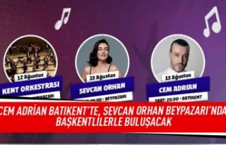 Cem Adrian Batıkent'te,Sevcan Orhan Beypazarı'nda...