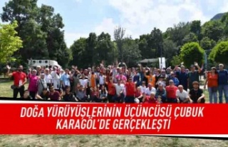 Doğa yürüyüşlerinin üçüncüsü Çubuk Karagöl'de...