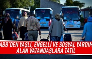 Yaşlı, engelli ve sosyal yardım alan vatandaşlara...