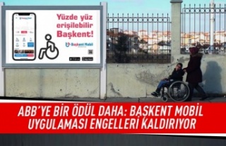 ABB'ye bir ödül daha: Başkent mobil uygulaması...