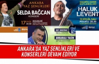 Ankara'da yaz şenlikleri ve konserleri devam...