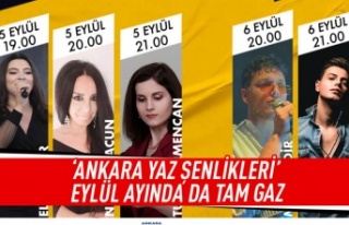 'Ankara Yaz Şenlikleri' Eylül ayında...