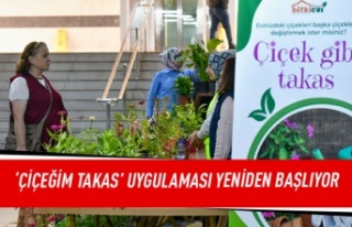 'Çiçeğim Takas' uygulaması yeniden başlıyor