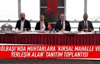 Gölbaşı'nda muhtarlara ' Kırsal Mahalle...