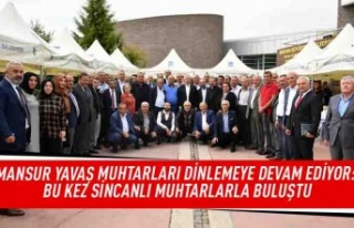 Mansur Yavaş muhtarları dinlemeye devam ediyor:...