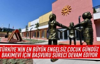 Türkiye'nin en büyük engelsiz çocuk gündüz...