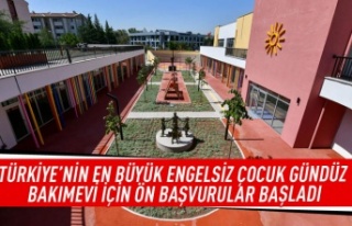 Türkiye'nin en büyük engelsiz çocuk gündüz...