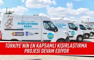 Türkiye'nin en kapsamlı kısırlaştırma projesi...