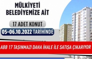 ABB 17 taşınmazı daha ihale ile satışa çıkarıyor