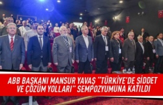 ABB Başkanı Mansur Yavaş "Türkiye'de...