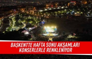 Başkette hafta sonu akşamları konserlerle renkleniyor