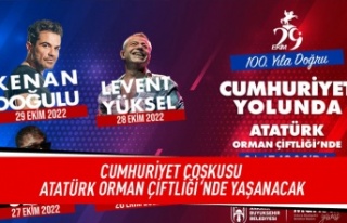 Cumhuriyet coşkusu Atatürk Orman Çiftliği'nde...