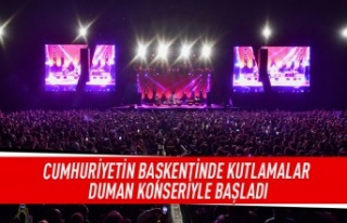 Cumhuriyetin başkentinde kutlamalar Duman konseriyle...