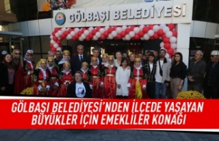 Gölbaşı belediyesi'nden ilçede yaşayan büyükler...