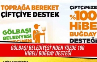 Gölbaşı Belediyesi'nden yüzde 100 hibeli...