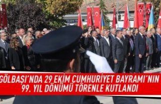 Gölbaşı'nda 29 Ekim Cumhuriyet Bayramı'nın...