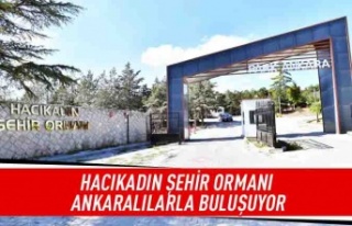 Hacıkadın şehir ormanı Ankaralılarla buluşuyor