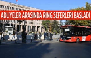 Adliye binaları arasında ring seferleri başladı