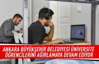 Ankara Büyükşehir Belediyesi üniversite öğrencilerini...