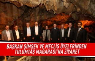 Başkan Şimşek ve meclis üyelerinden Tulumtaş...