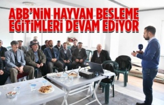 ABB’NİN HAYVAN BESLEME EĞİTİMLERİ DEVAM EDİYOR