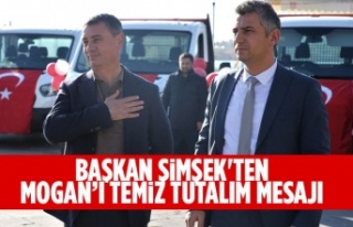 Başkan Şimşek'ten Mogan’ı temiz tutalım...