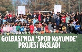 Gölbaşı’nda ‘Spor Köyümde’ Projesi Başladı