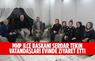 MHP İlçe Başkanı Serdar Tekin, vatandaşları...