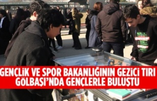 Gençlik ve Spor Bakanlığının gezici tırı Gölbaşı’nda...