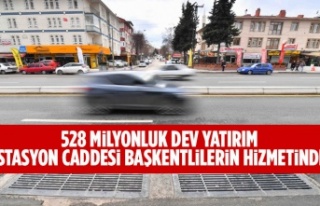 İstasyon Caddesi’ndeki üstyapı ve altyapı çalışmaları...