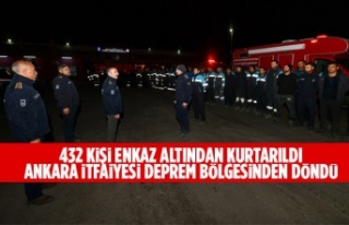 432 KİŞİ ENKAZ ALTINDAN KURTARILDI: ANKARA İTFAİYESİ...