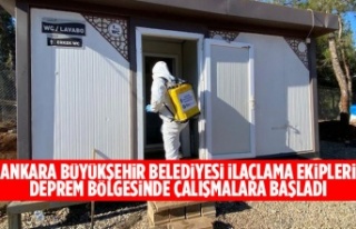 ANKARA BÜYÜKŞEHİR BELEDİYESİ İLAÇLAMA EKİPLERİ...