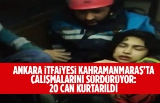 ANKARA İTFAİYESİ KAHRAMANMARAŞ’TA ÇALIŞMALARINI...