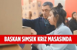 Başkan Şimşek, Yardım Çalışmalarını Kriz...