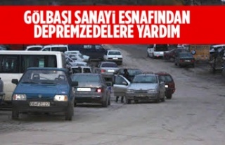 Gölbaşı Sanayi Esnafından Depremzedelere Yardım