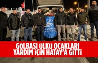 Gölbaşı Ülkü Ocakları yardım için Hatay’a...