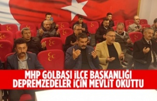 MHP Gölbaşı İlçe Başkanlığı depremzedeler...