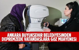 ANKARA BÜYÜKŞEHİR BELEDİYESİNDEN DEPREMZEDE...