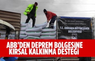 ANKARA BÜYÜKŞEHİR BELEDİYESİNİN DEPREM BÖLGESİNE...