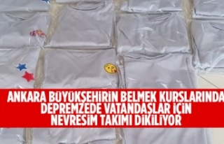 ANKARA BÜYÜKŞEHİRİN BELMEK KURSLARINDA DEPREMZEDE...