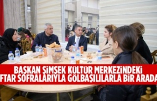 BAŞKAN ŞİMŞEK KÜLTÜR MERKEZİNDEKİ İFTAR SOFRALARIYLA...