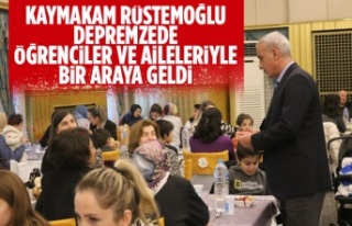 Gölbaşı Kaymakamı Rüstemoğlu, depremzede öğrenciler...