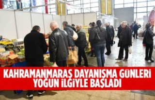 KAHRAMANMARAŞ DAYANIŞMA GÜNLERİ YOĞUN İLGİYLE...