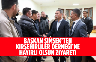 Başkan Şimşek’ten Kırşehirliler Derneği’ne...